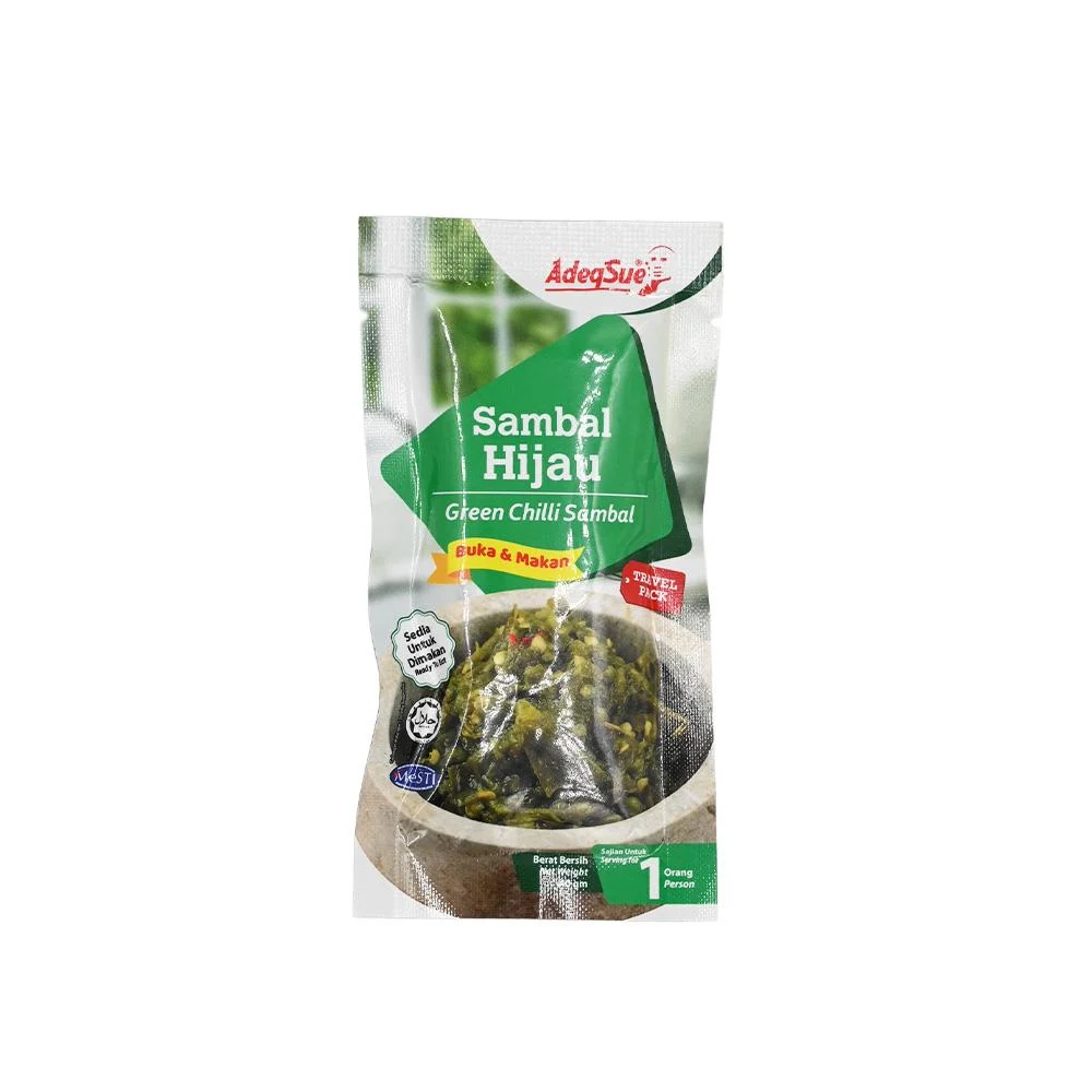 ADEQSUE SAMBAL HIJAU / GREEN CHILI SAMBAL | 40G × 75PCS