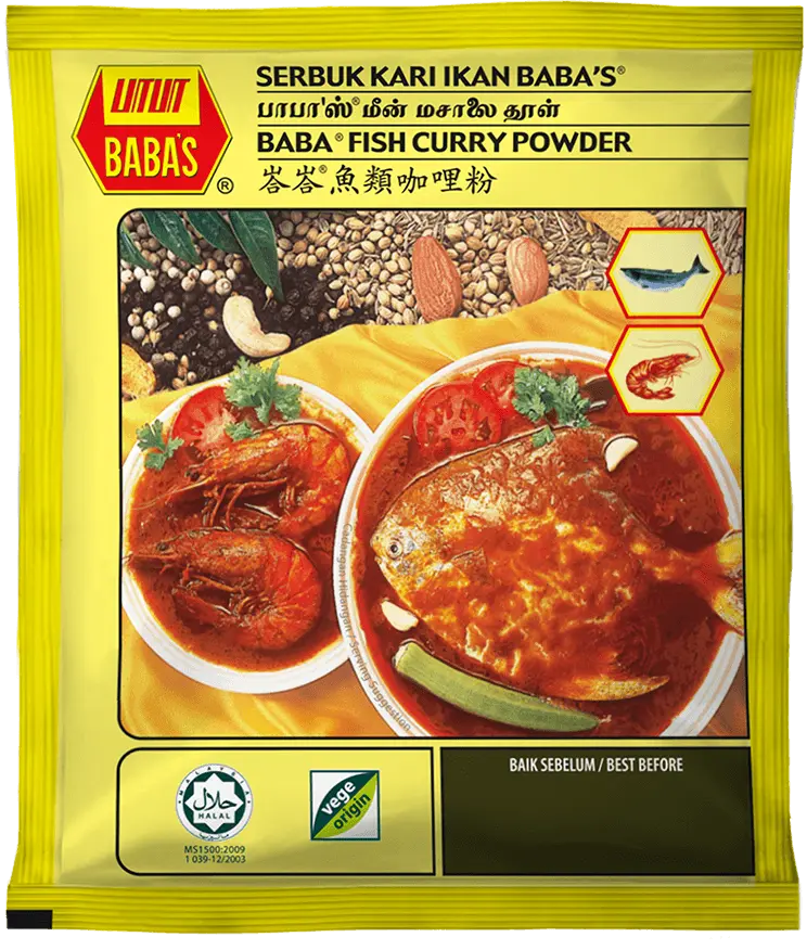 BABAS FISH CURRY POWDER | 250G × 40 PCS