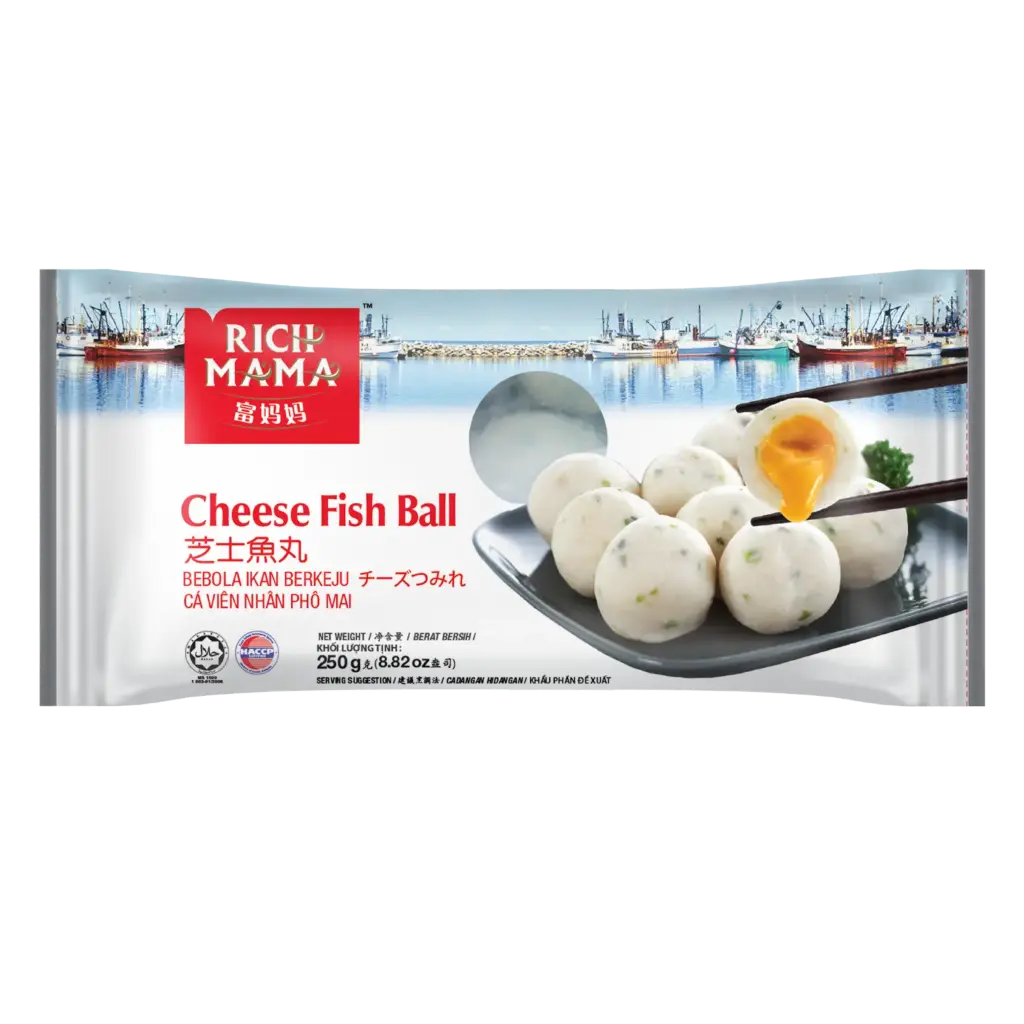RICH MAMA CHEESE FISH BALL | 250G × 20 PKTS