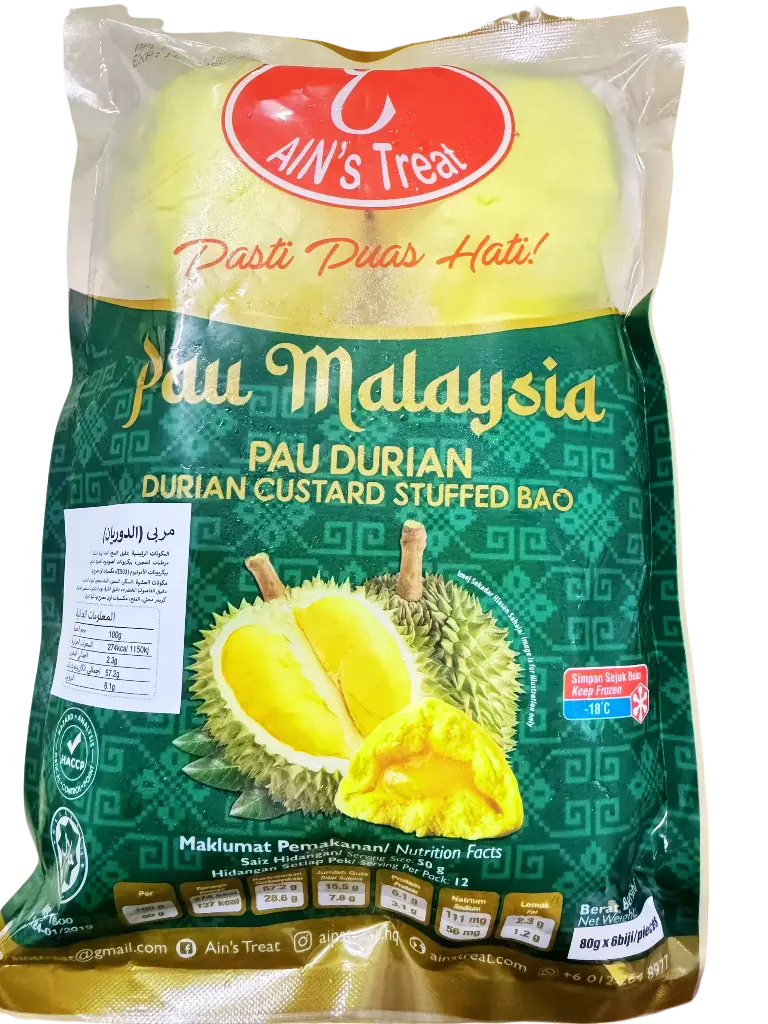 AINS STEAMED PAU DURIAN | 480G × 12 PCS