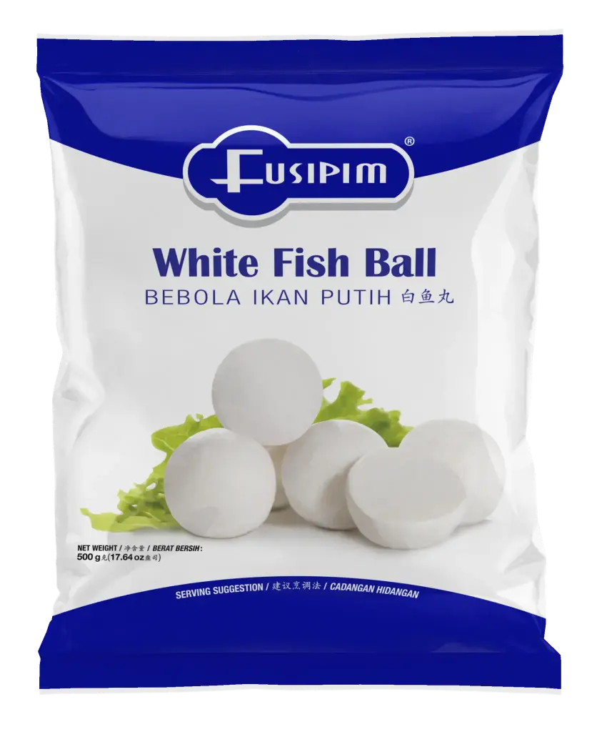 FUSIPIM WHITE FISH BALL | 500G × 20 PKTS
