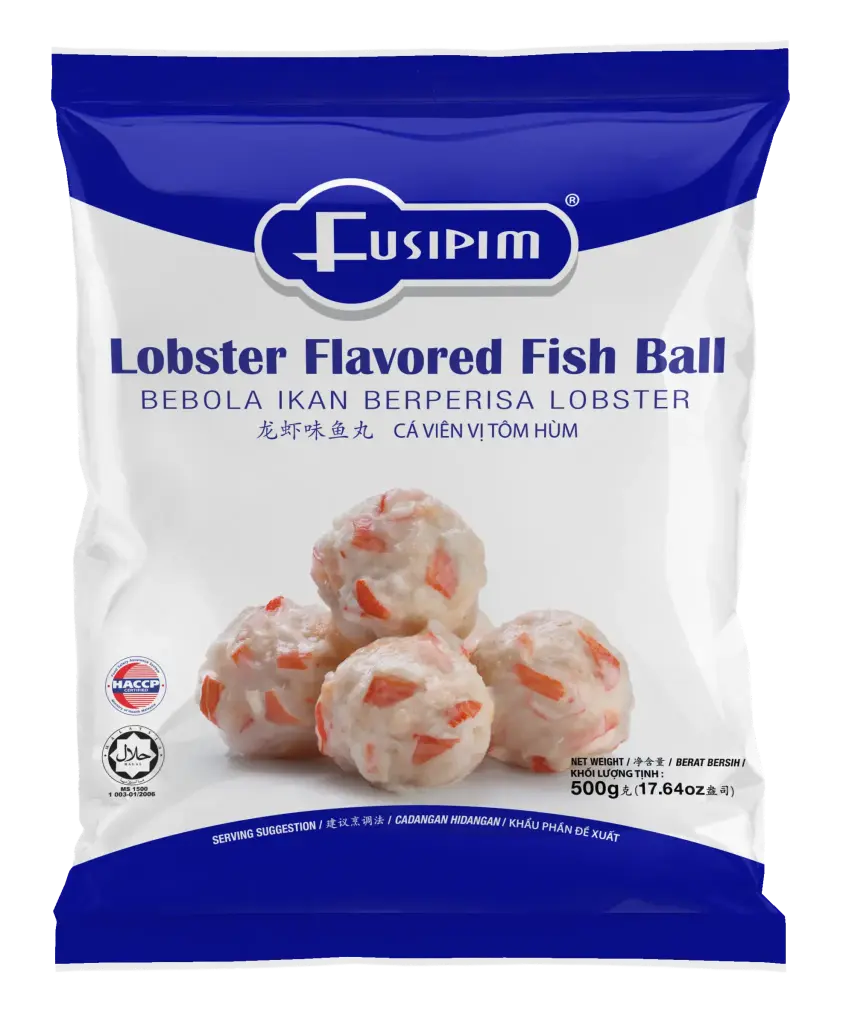 FUSIPIM LOBSTER FLAVORED FISH BALL | 500G × 20 PKTS