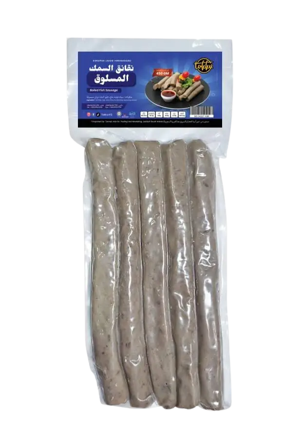 KEROPOK BOILED FISH SAUSAGE | 450G × 12PCS