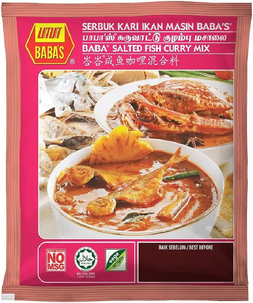 BABAS SALTED FISH CURRY MIX | 250G × 40 PCS