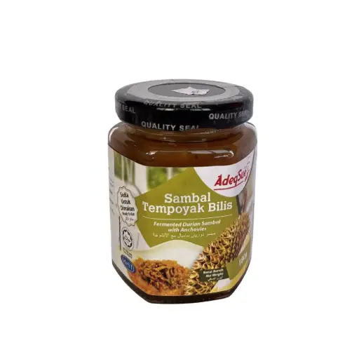 [0052] ADEQSUE SAMBAL TEMPOYAK BILIS / FERMENTED DURIAN SAMBAL WITH ANCHOVIES | 180G × 28PCS