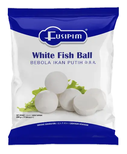 [0231] FUSIPIM WHITE FISH BALL | 500G × 20 PKTS