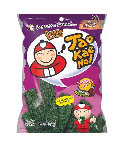 [0550] TAOKAENOI CRISPY SEAWEED - JAPANESE SAUCE FLAVOR | 32G × 48 CANS