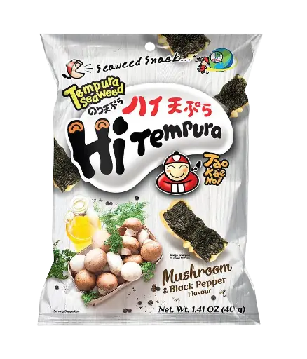[0548] TAOKAENOI TEMPURA SEAWEED - BLACK PEPPER FLAVOUR | 40G × 12 CASES
